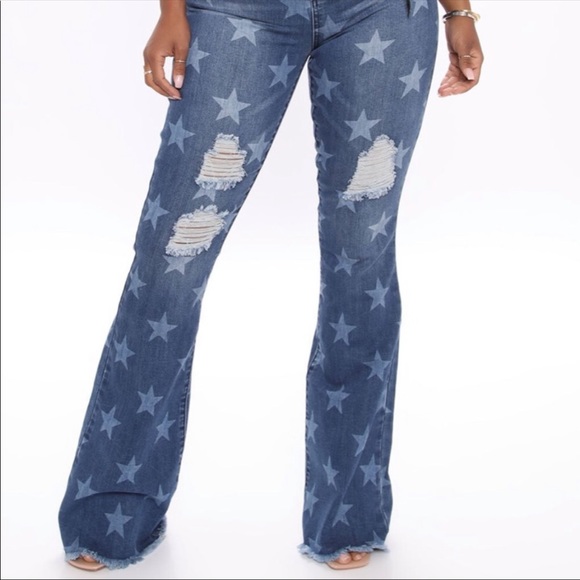 Highwaist Flare Star Jeans🔥Host Pick🔥🔥💋 - Picture 12 of 16
